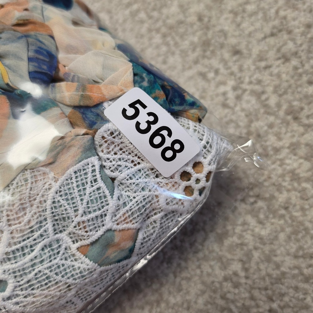 Anthropologie Ruffled Lace High-Low Floral Dress Ivory Comb 16W Plus NWT Boho - Picture 9 of 13